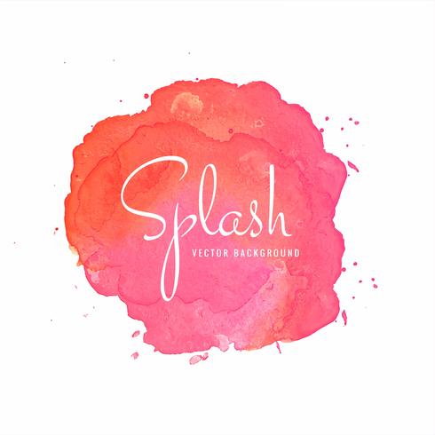 Veelkleurige aquarel splash vlek vector