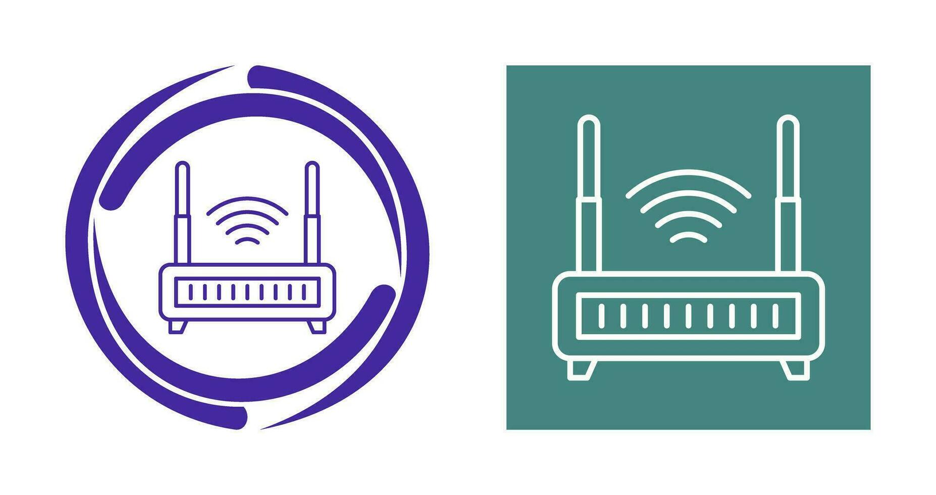 Wifi router vector icoon