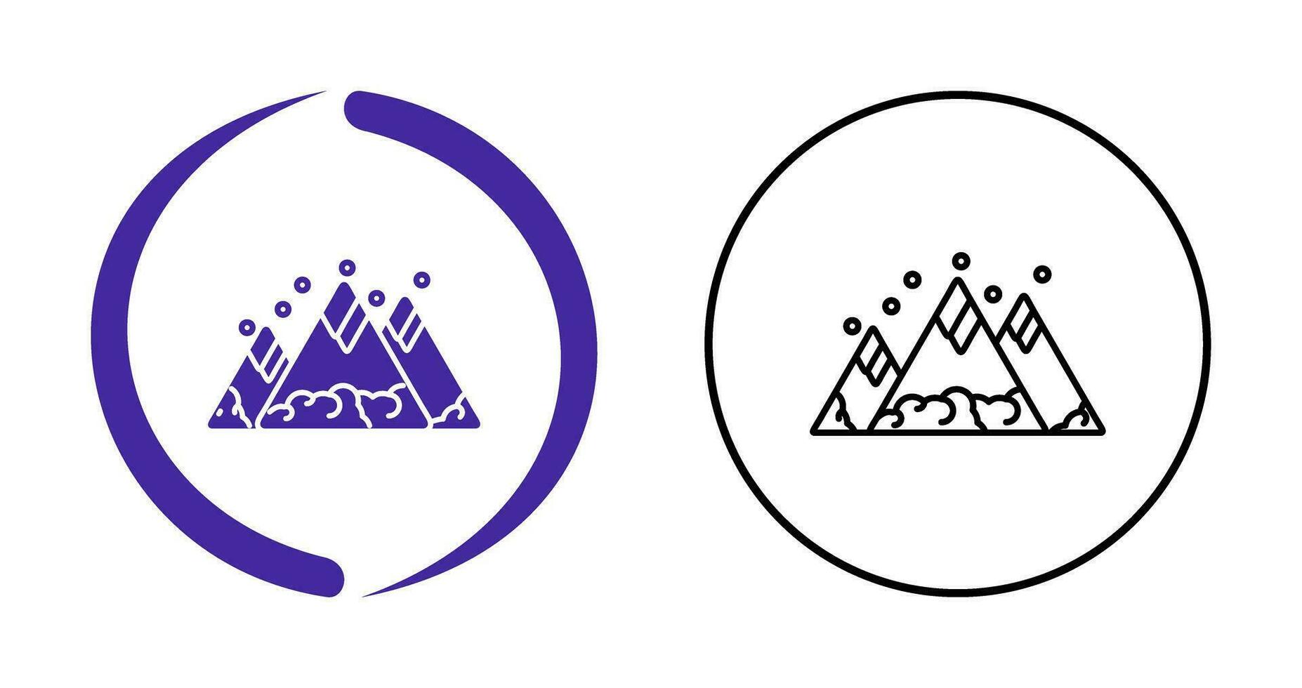 berg vector pictogram