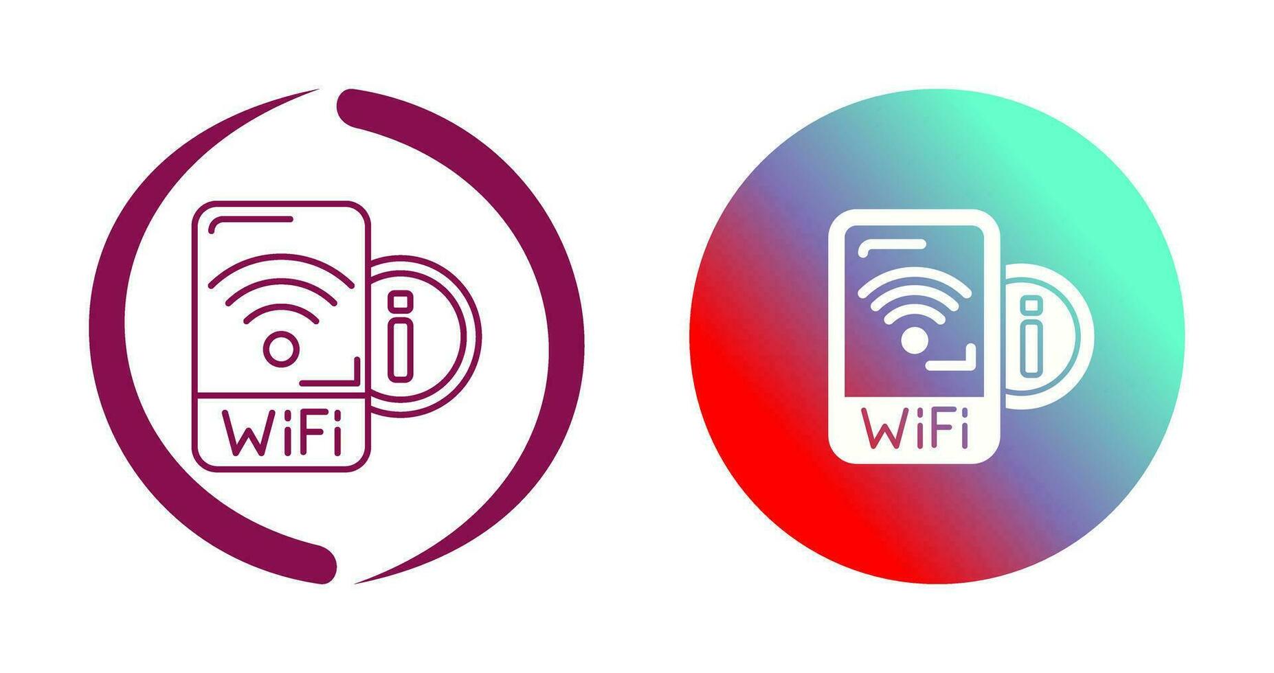 Wifi signaal vector icoon