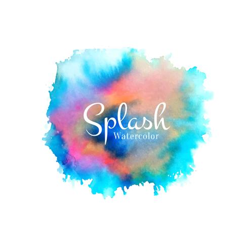 Abstracte aquarel splash ontwerp vector