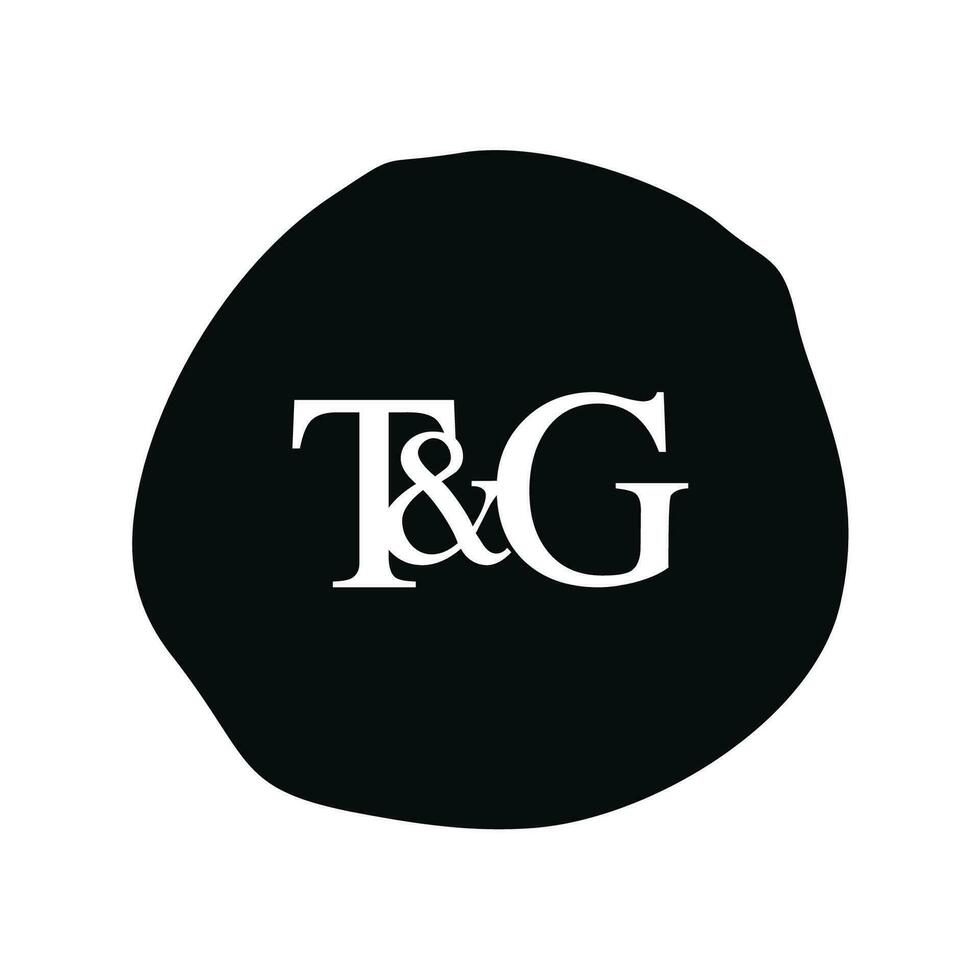 tg eerste logo brief borstel monogram bedrijf vector