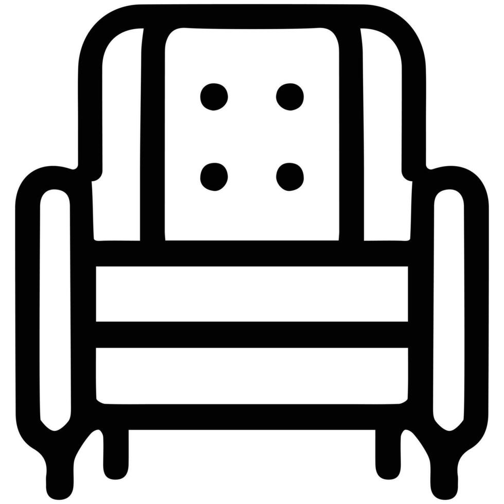 minimalistische stoel vector