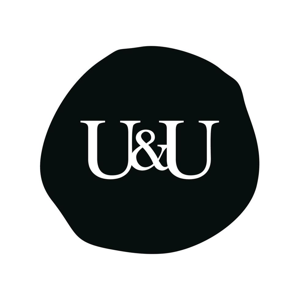 uu eerste logo brief borstel monogram bedrijf vector