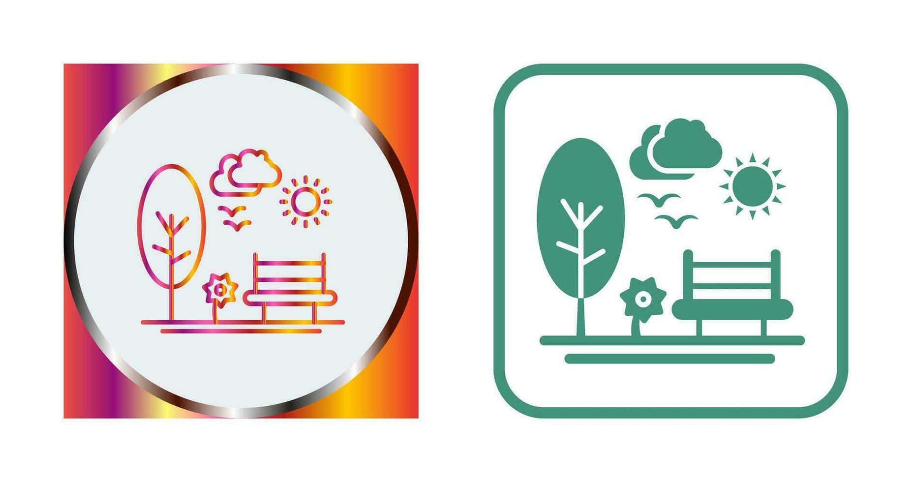 park vector pictogram