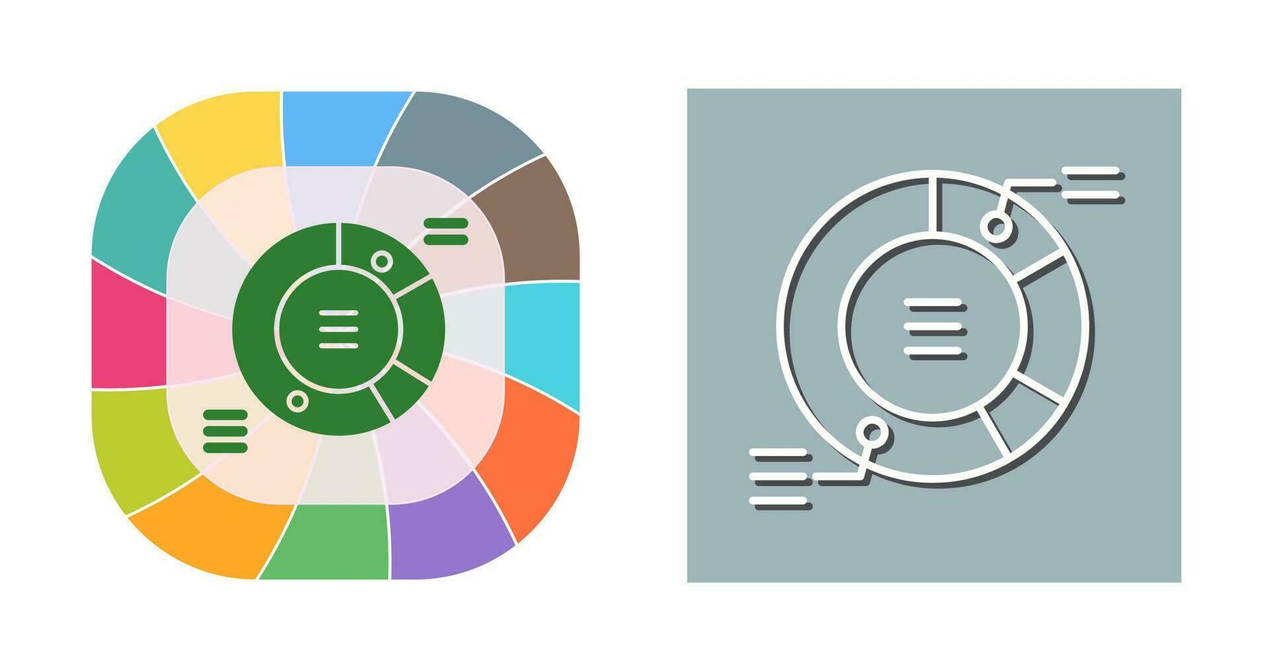 cirkeldiagram vector pictogram