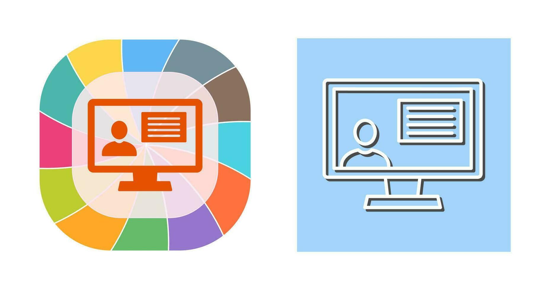 afstand onderwijs vector icoon