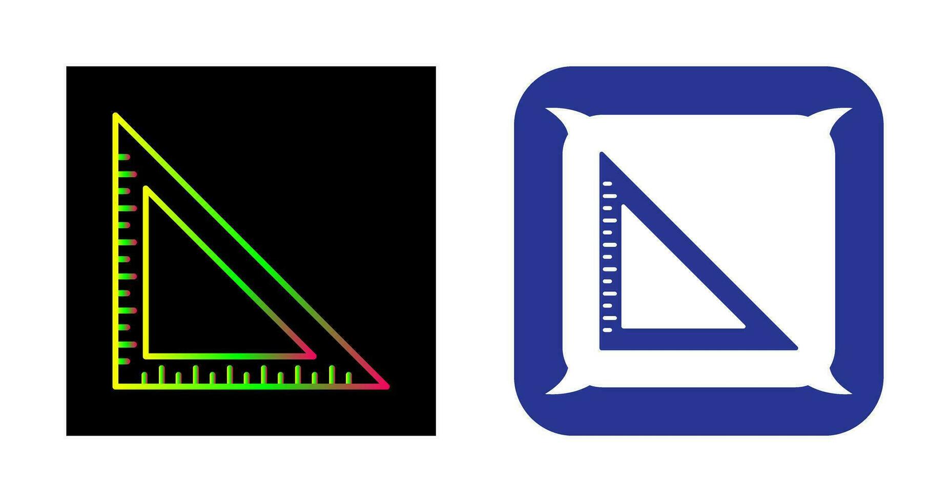 vierkant vectorpictogram instellen vector