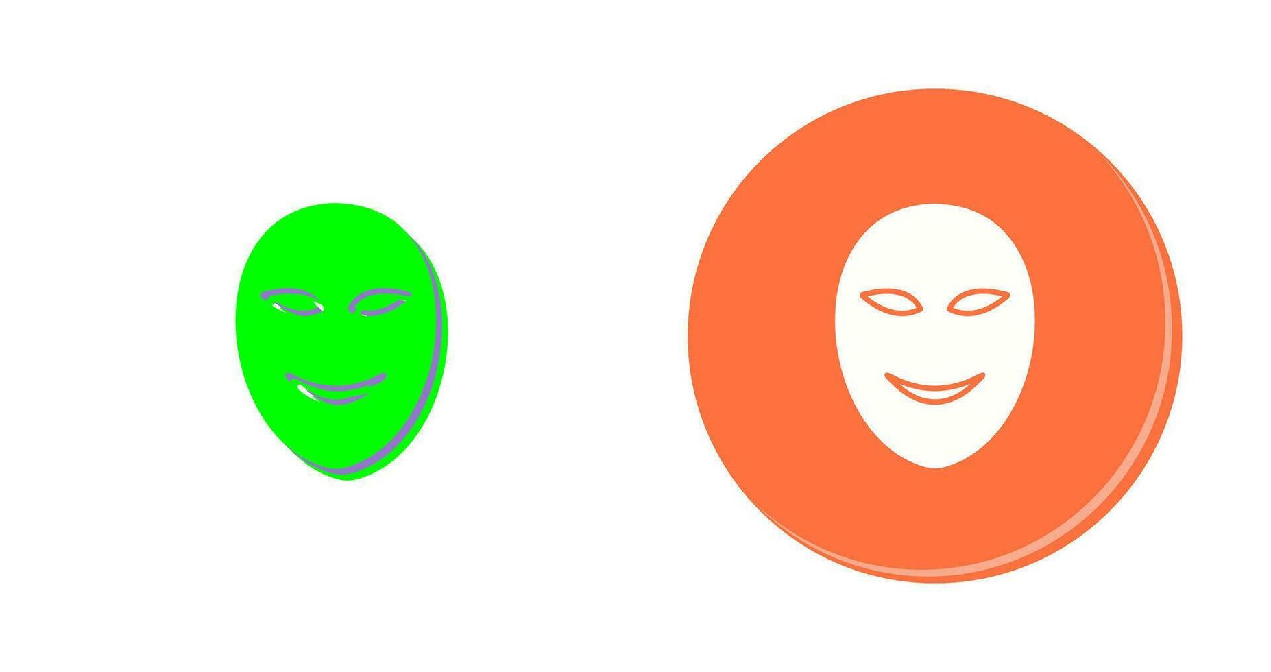 oude gezicht masker vector icoon