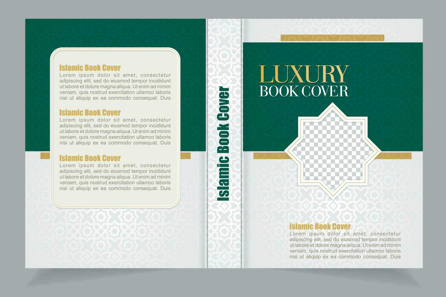 Arabisch luxe boek Hoes ontwerp, Islamitisch sier- Hoes vector