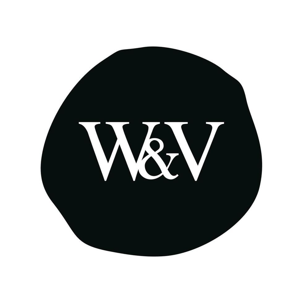 w eerste logo brief borstel monogram bedrijf vector