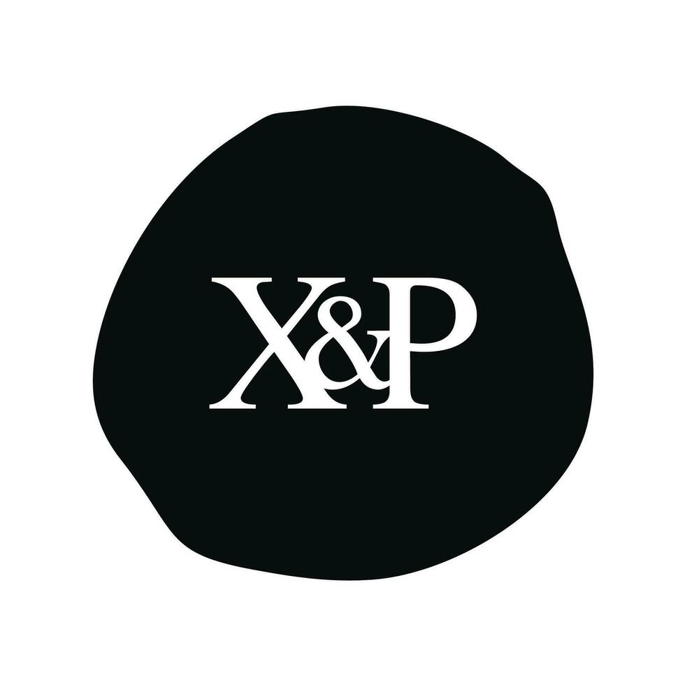 xp eerste logo brief borstel monogram bedrijf vector