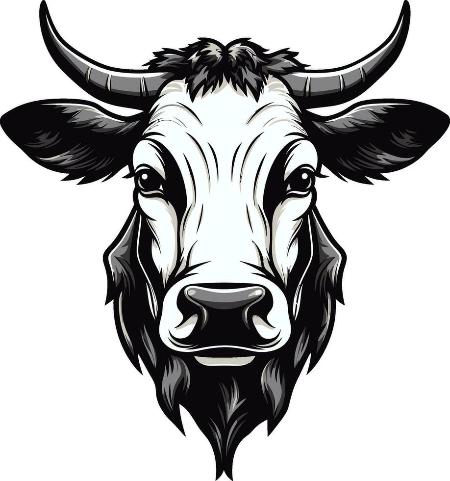 zwart zuivel koe logo vector voor vermaak bedrijf vector zuivel koe logo zwart voor vermaak bedrijf