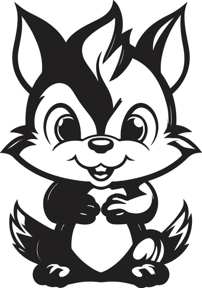 chipmunk zwart vector logo icoon chipmunk logo icoon zwart vector