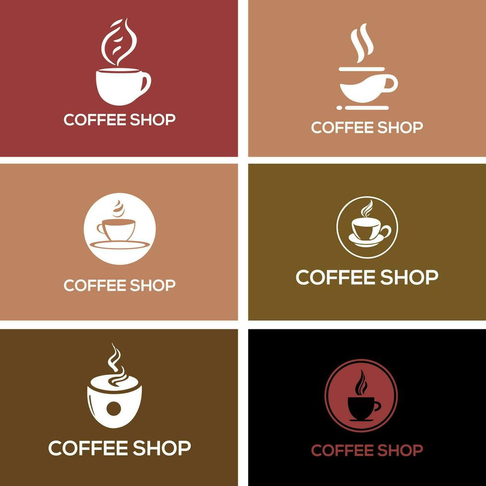 vector koffie logo ontwerp
