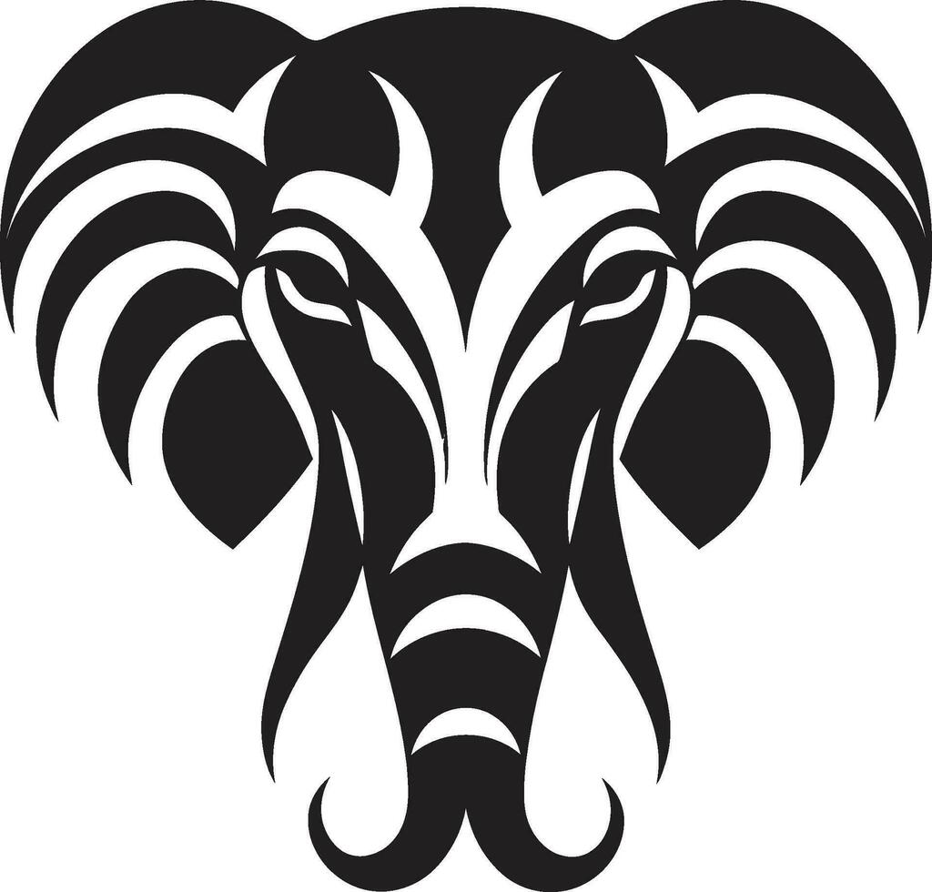 olifant vector logo icoon voor een dieren in het wild heiligdom olifant vector logo icoon voor een dierentuin of aquarium