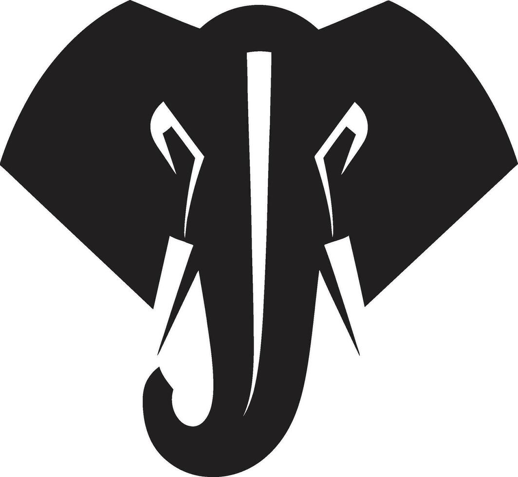 olifant vector logo icoon voor een dieren in het wild fotograaf olifant vector logo icoon voor een olifant minnaar