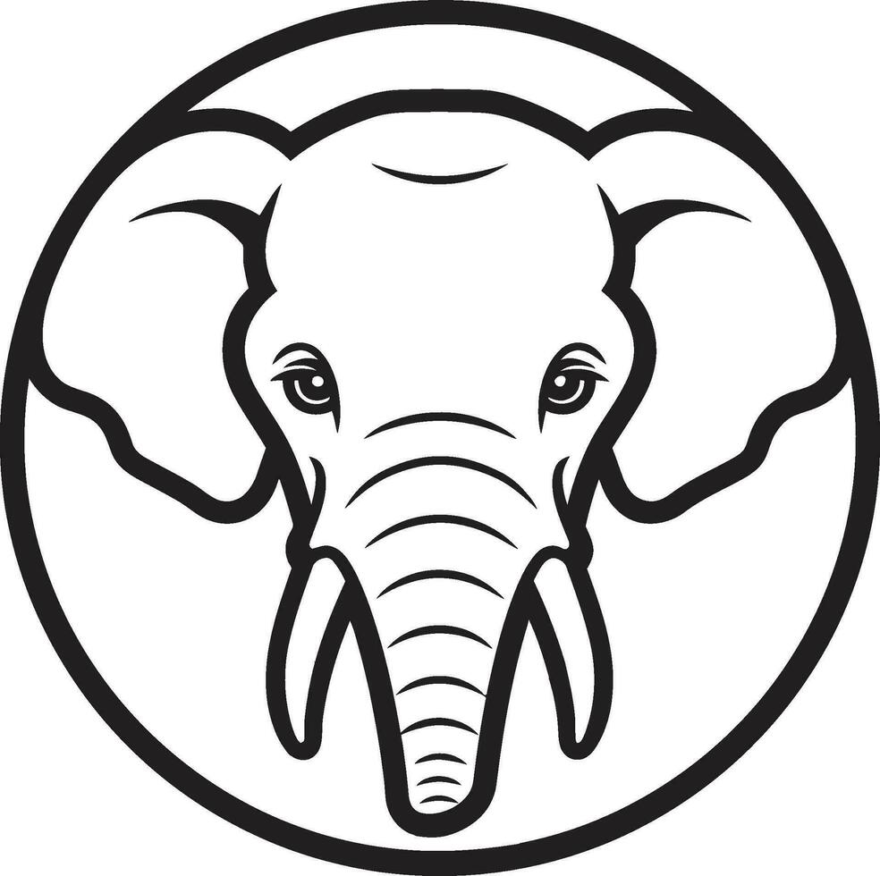 olifant vector logo icoon voor een krachtig merk olifant vector logo icoon voor een tijdloos bedrijf