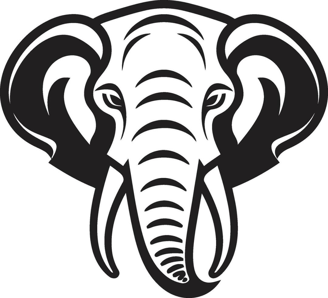 elegant olifant vector logo icoon krachtig olifant vector logo icoon