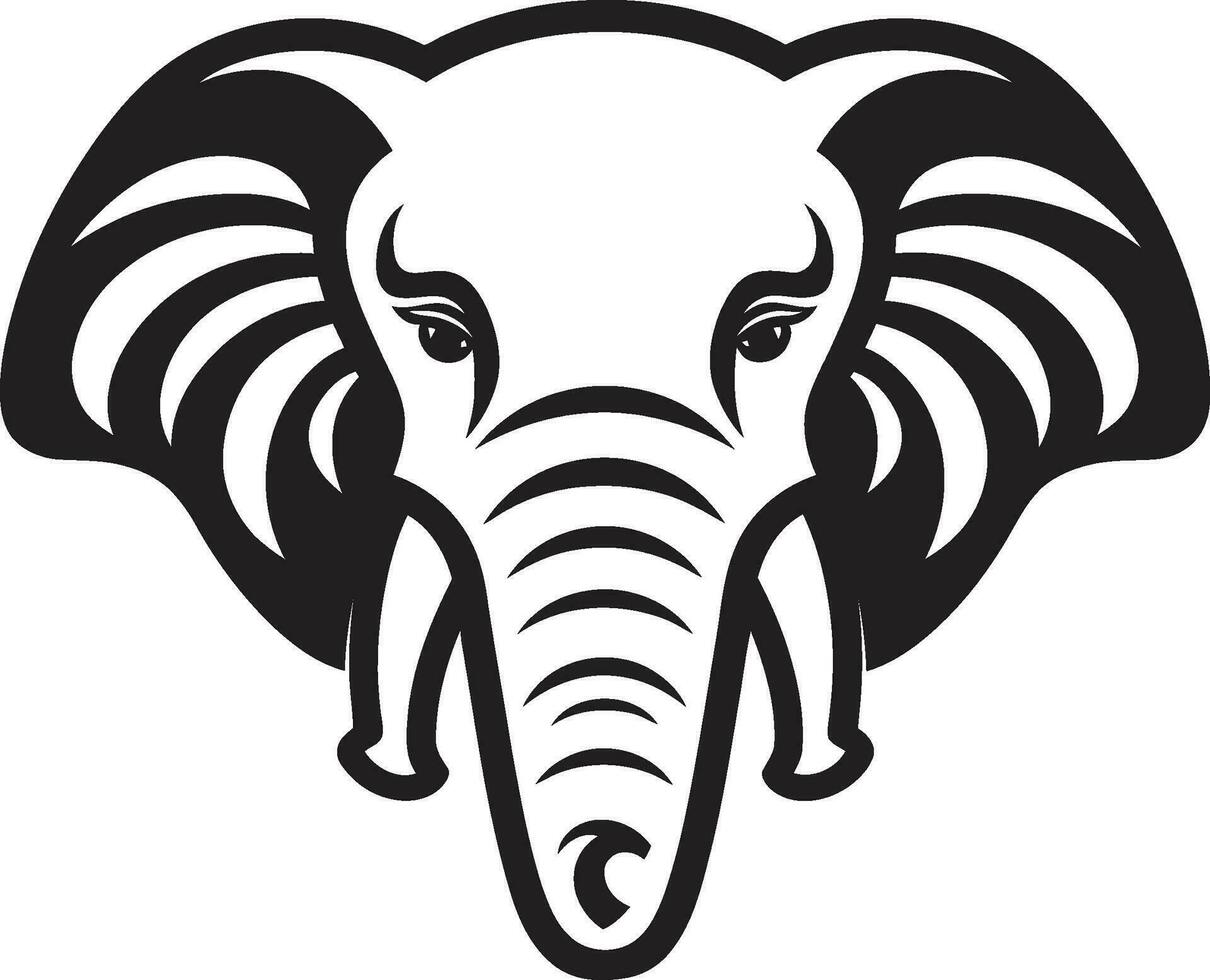 majestueus olifant vector logo icoon olifant vector logo icoon voor sterkte en macht