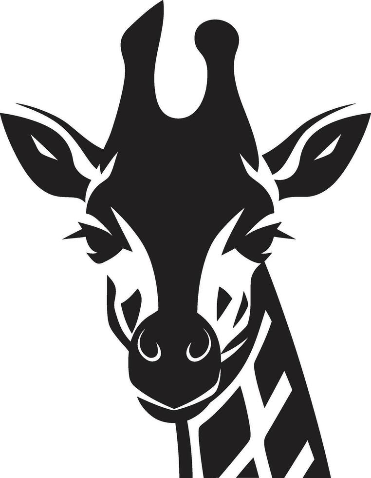 vorstelijk wildernis ambassadeur vector logo tijdloos hoog schoonheid giraffe silhouet