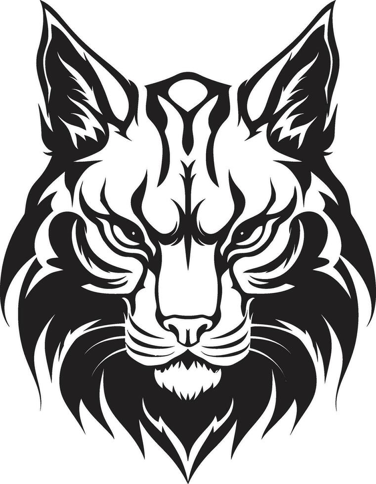 safari schildwacht in zwart en wit emblematisch kunst edele sluiper majesteit monochromatisch symbool vector