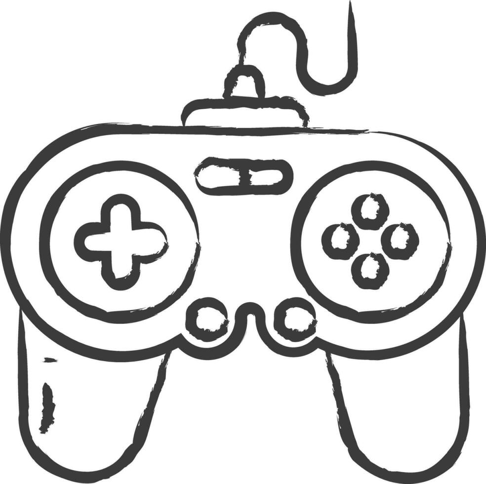 gamepad hand- getrokken vector illustratie