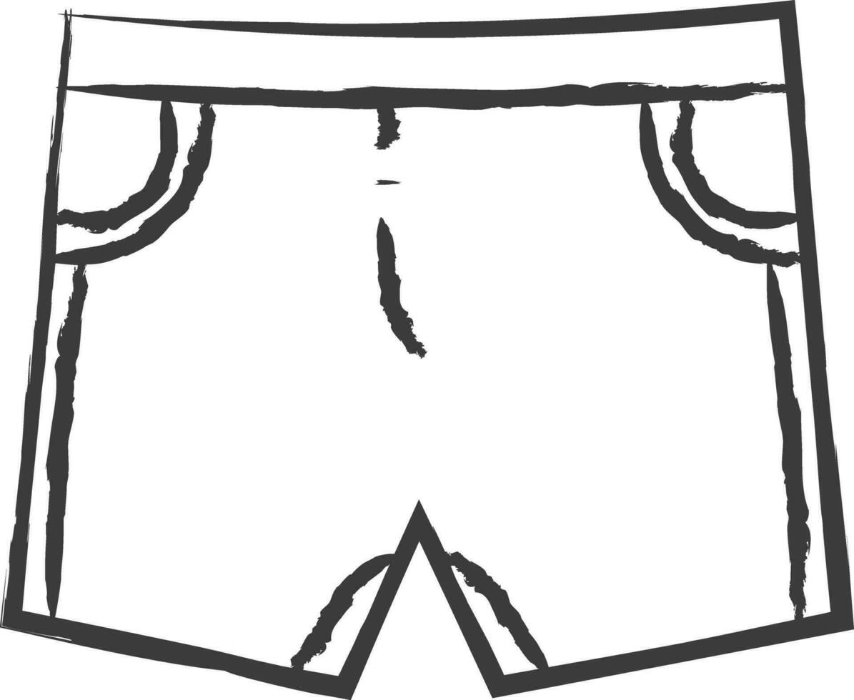 shorts hand- getrokken vector illustratie