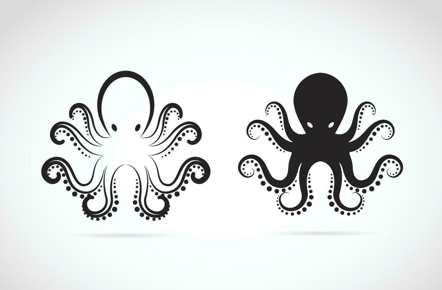 vector van een Octopus Aan wit achtergrond. gemakkelijk bewerkbare gelaagde vector illustratie.