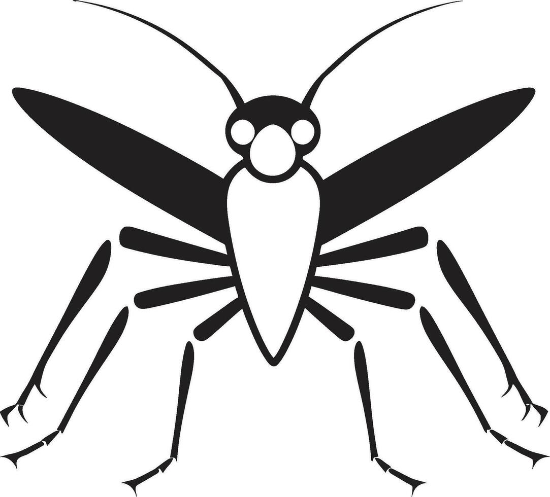 majestueus roofdier iconisch zwart mantid vorstelijk insect majesteit emblematisch logo vector