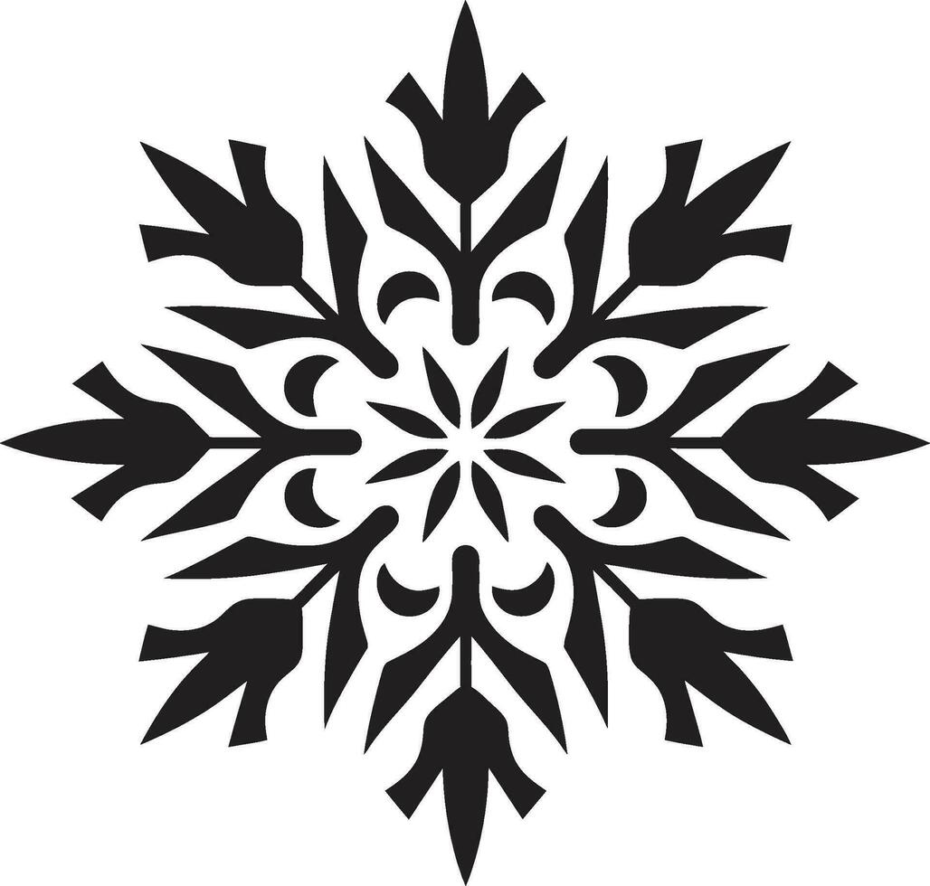 tijdloos icoon van ijzig schoonheid sneeuw silhouet icoon simplistisch elegantie emblematisch logo kunst vector
