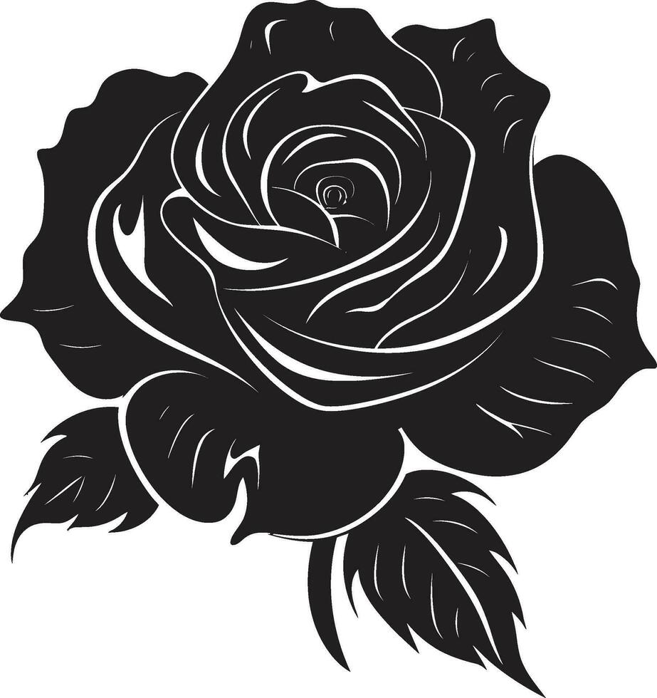 elegant symbool van liefdes majesteit logo embleem vorstelijk elegantie in bloeien modern embleem ontwerp vector