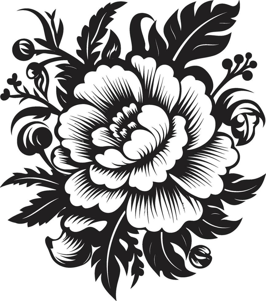 meetkundig bloemen icoon tribal bloemen icoon vector