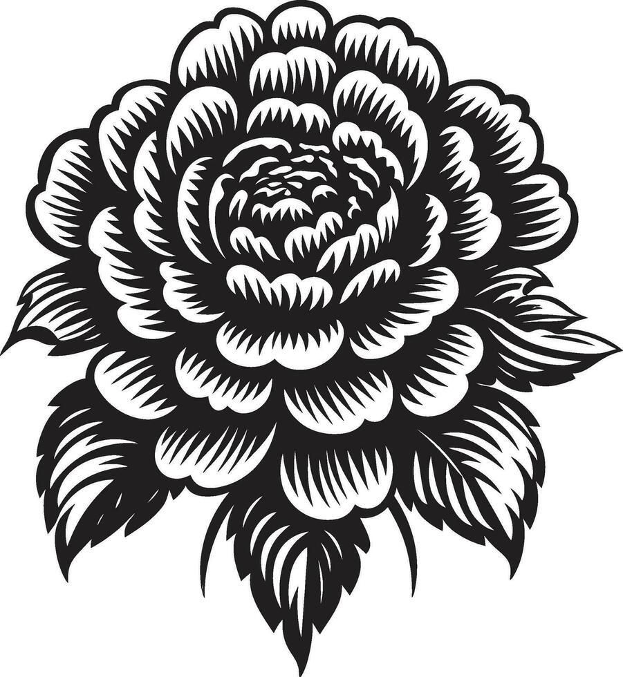 bloemen insigne icoon bloemen zegel icoon vector