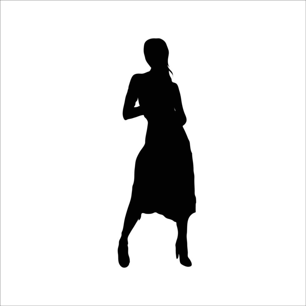 vrouw silhouet vector