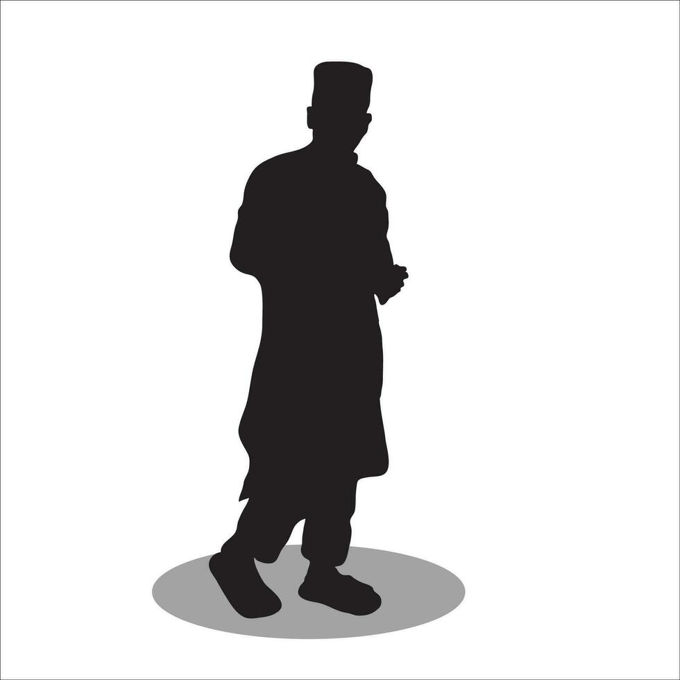 moslim mannen silhouet vector