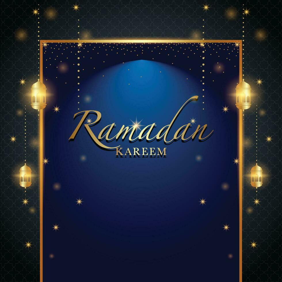 Ramadan kareem poster ontwerp. vector illustratie voor Islam vastend festival evenement