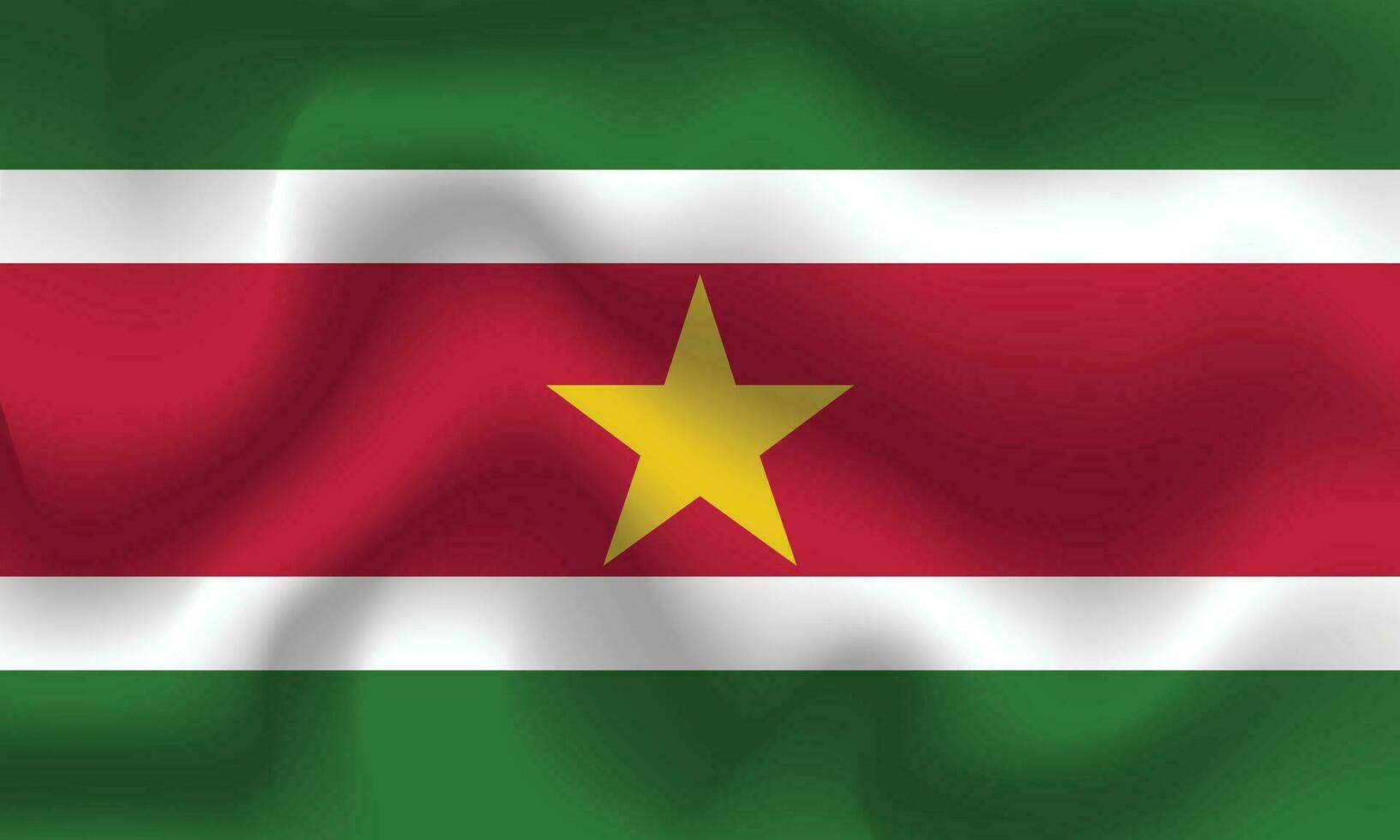 vlak illustratie van Suriname vlag. Suriname vlag ontwerp. Suriname Golf vlag. vector