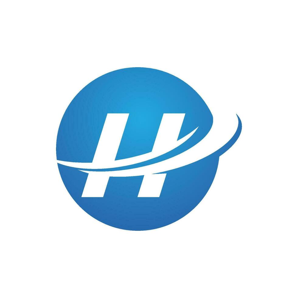 h logo zeshoek illustratie icoon vector