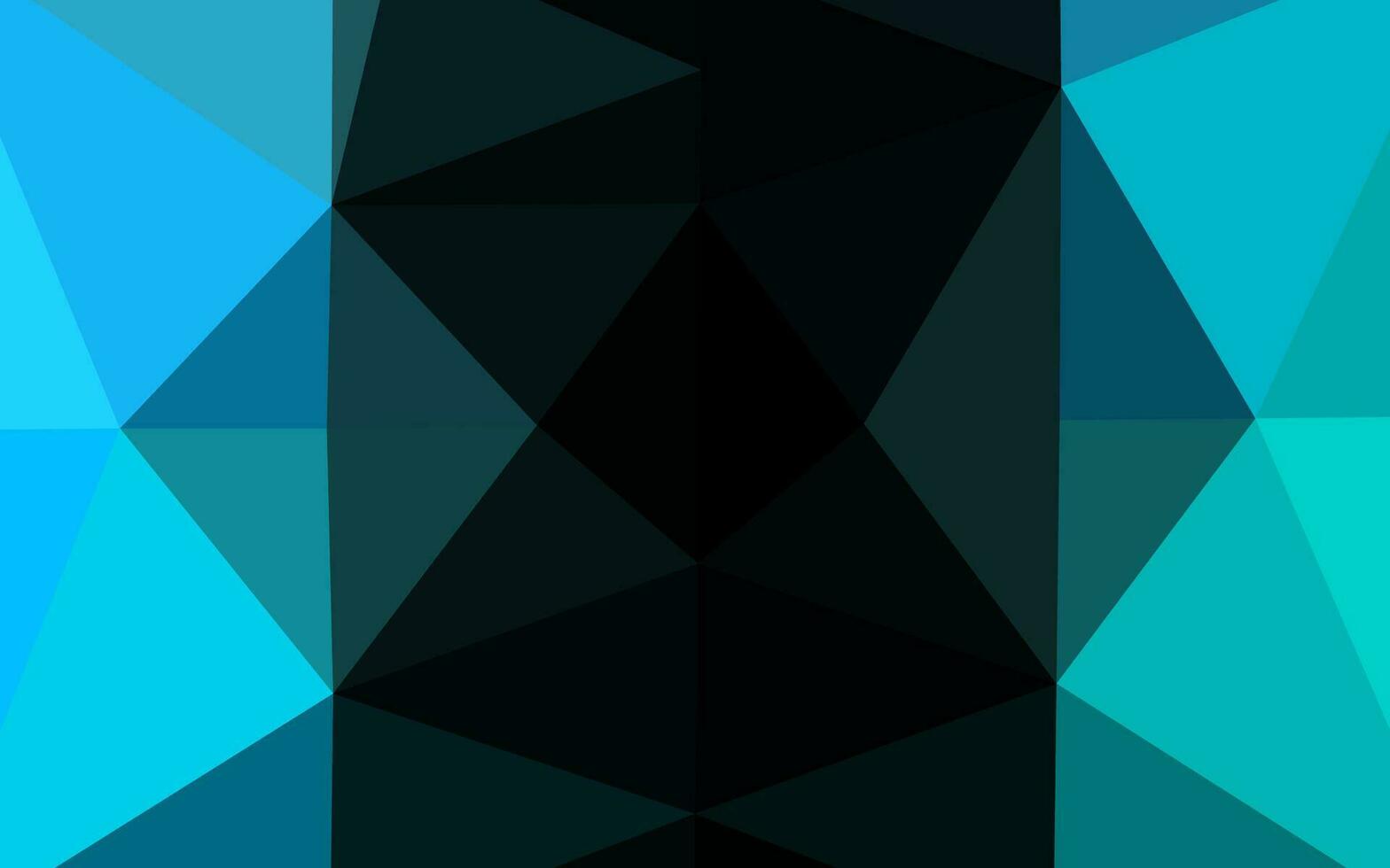 lichtblauwe, groene vector glanzende driehoekige sjabloon.