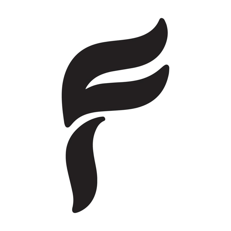 f letterpictogram vector