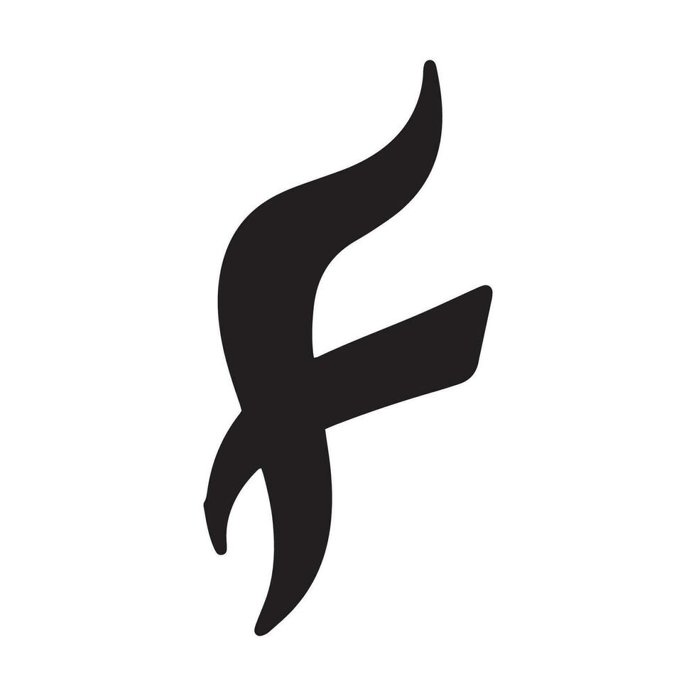 f letterpictogram vector