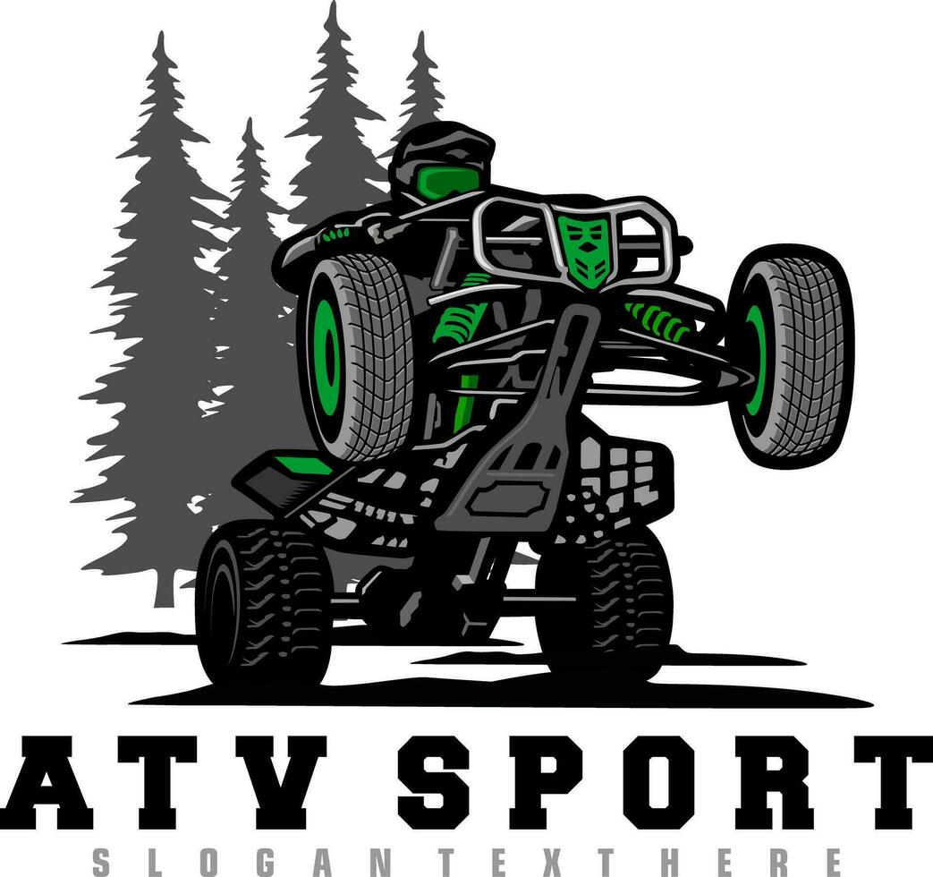 atv vrij stijl illustratie ontwerp vector