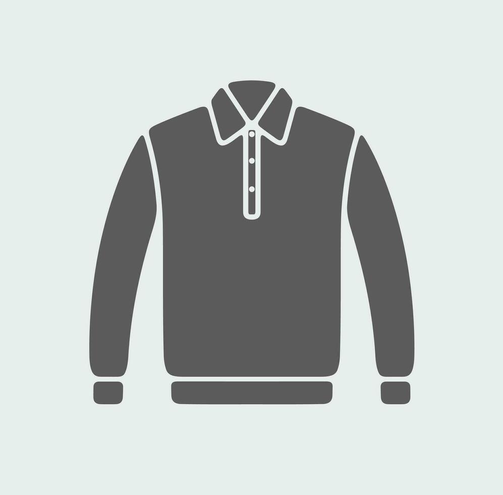 Mannen polo jumper icoon Aan een achtergrond. vector illustratie.