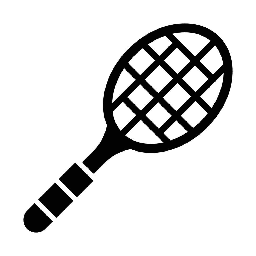 tennis racket vector glyph icoon voor persoonlijk en reclame gebruiken.