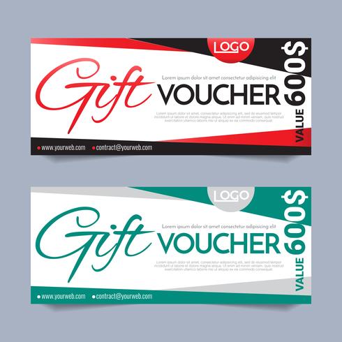 Gift Voucher Vector achtergrond