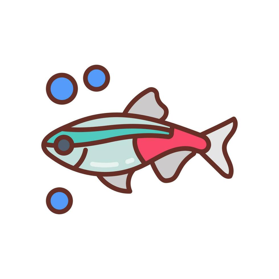 neon tetra icoon in vector. illustratie vector