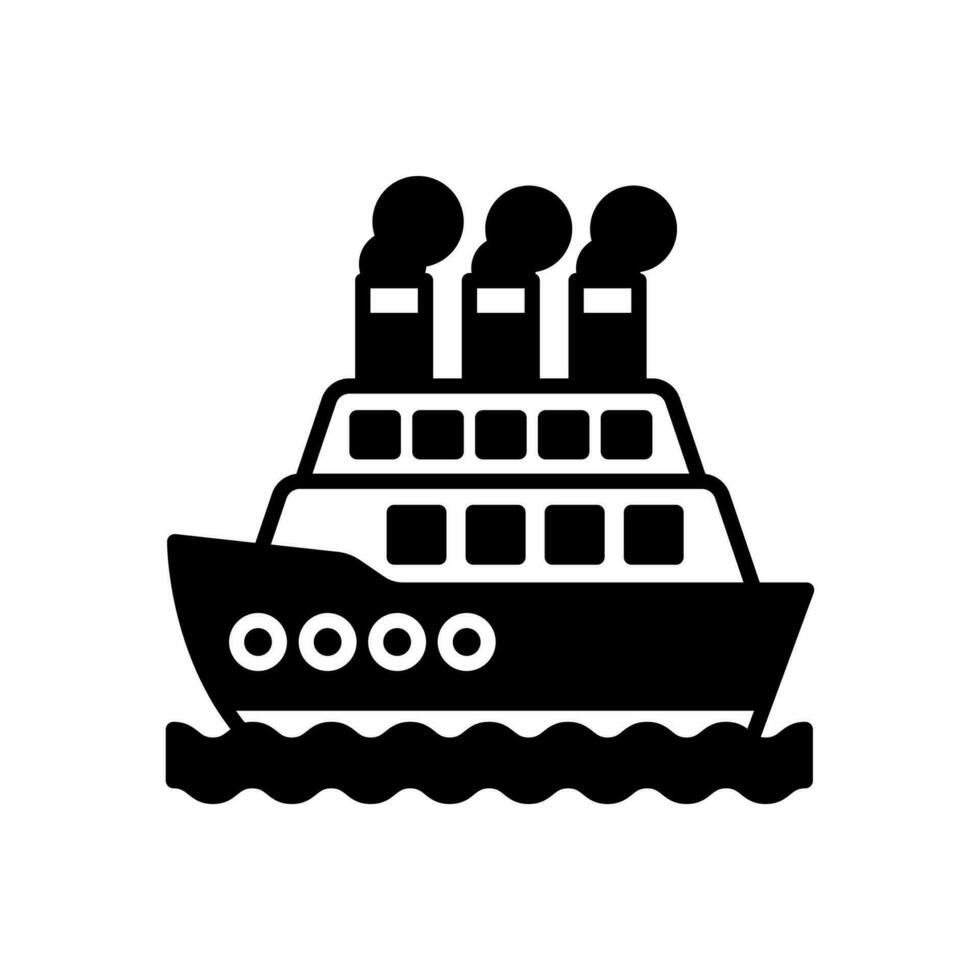 schip icoon in vector. illustratie vector
