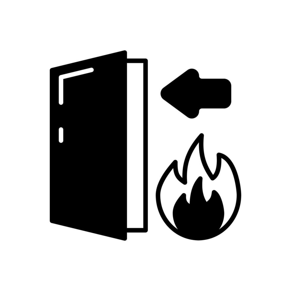 brand Uitgang in vector. illustratie vector