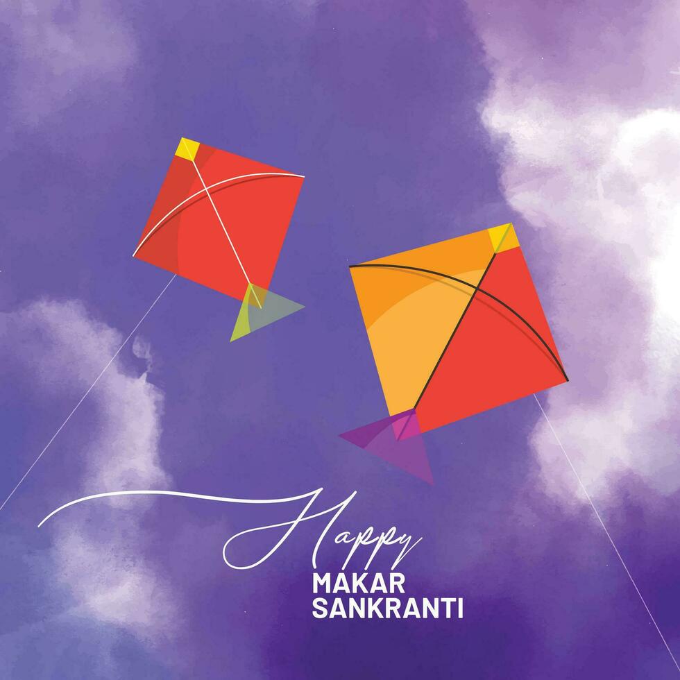 gelukkig makar sankranti concept voor festival van Indië vector